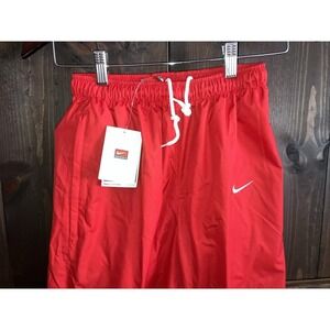 VTG NEW Nike Women's XS Windbreaker Track Pants 2007 Red Y2K Rain Scarlett Red